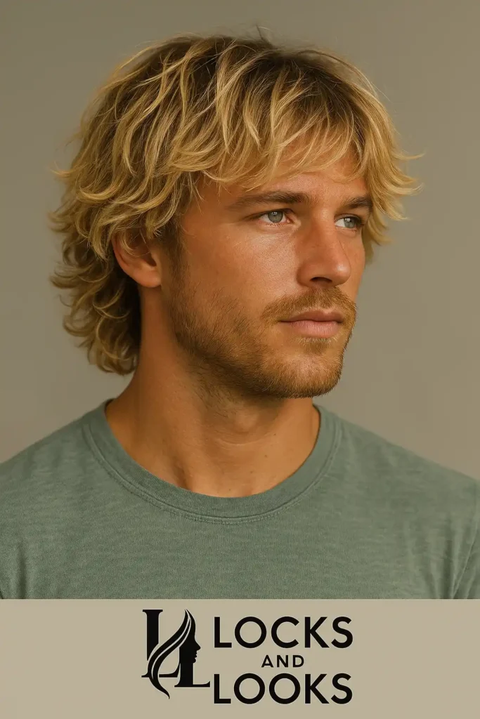 Blonde Wavy Shag