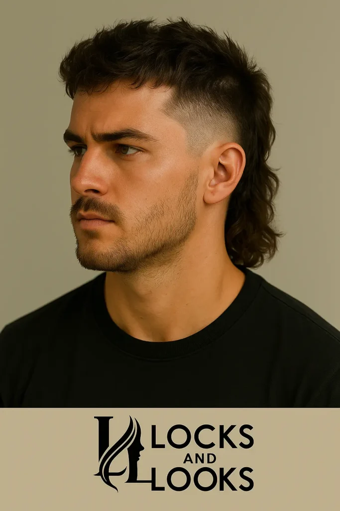 Burst Fade Mullet