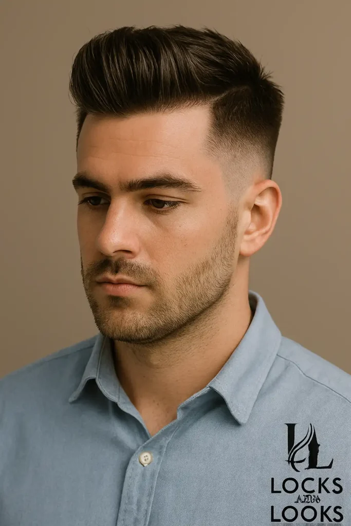 Crop-Pompadour Blend