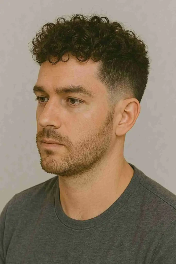 Curly Taper Hairstyle