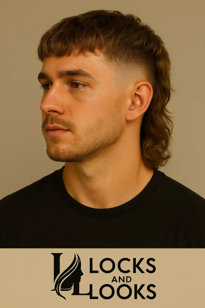 Faded Mullet with Fringe