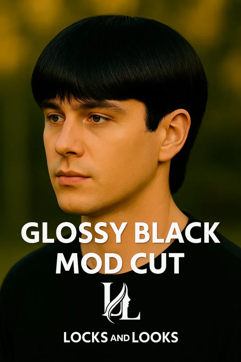 Glossy Black Mod Cut