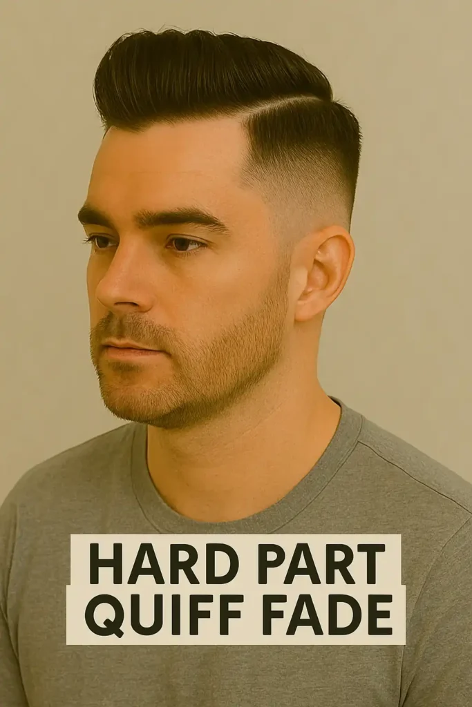 Hard Part Quiff Fade