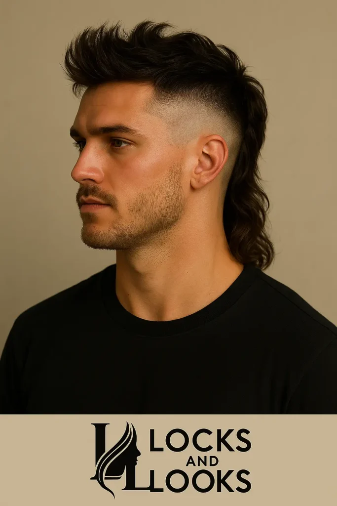 High-Contrast Mullet Undercut