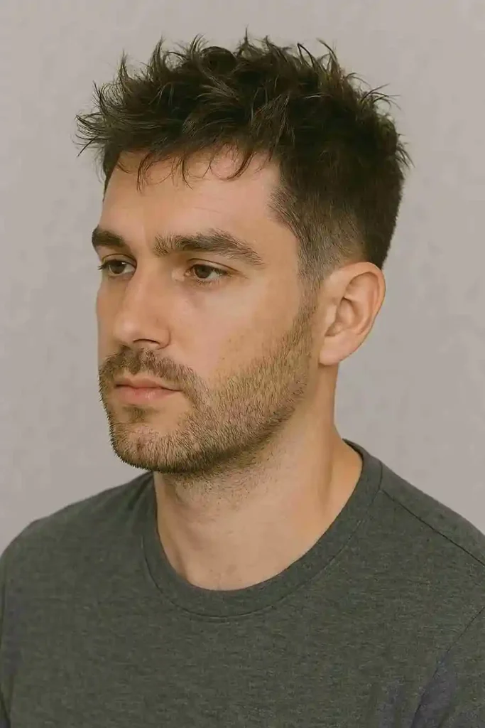 Messy Textured Top Hairstyle