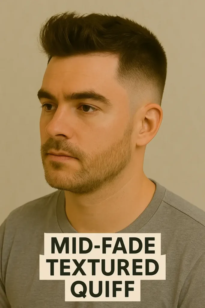 Mid-Fade Textured Quiff