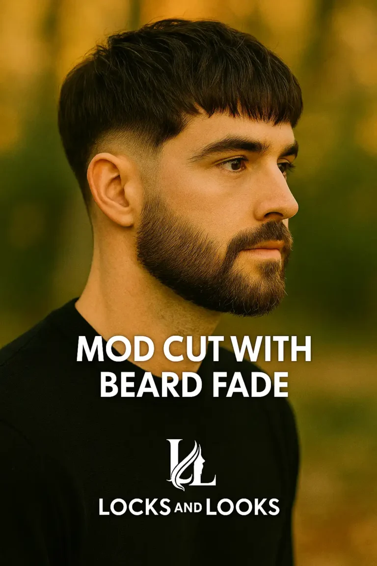 Mod Cut with Beard Fade