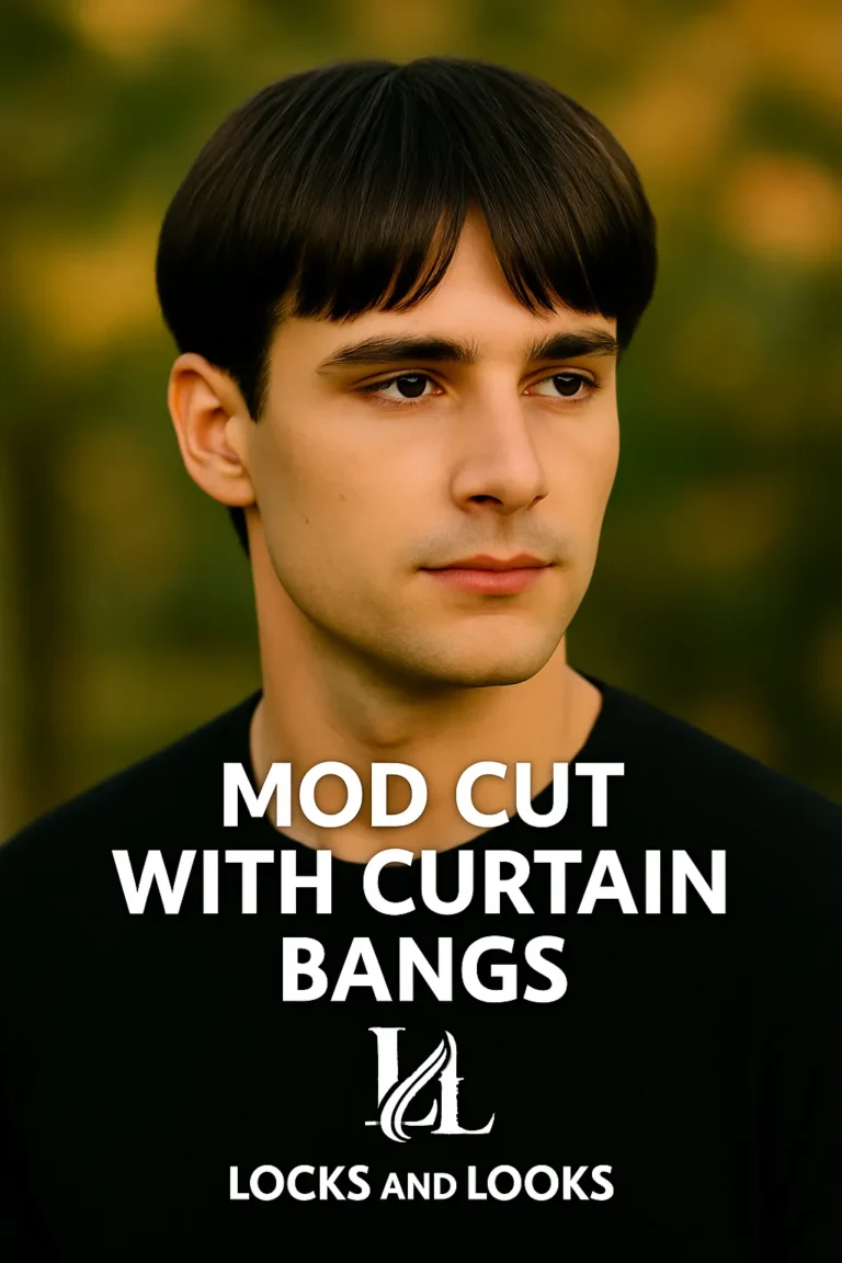 Mod Cut with Curtain Bangs