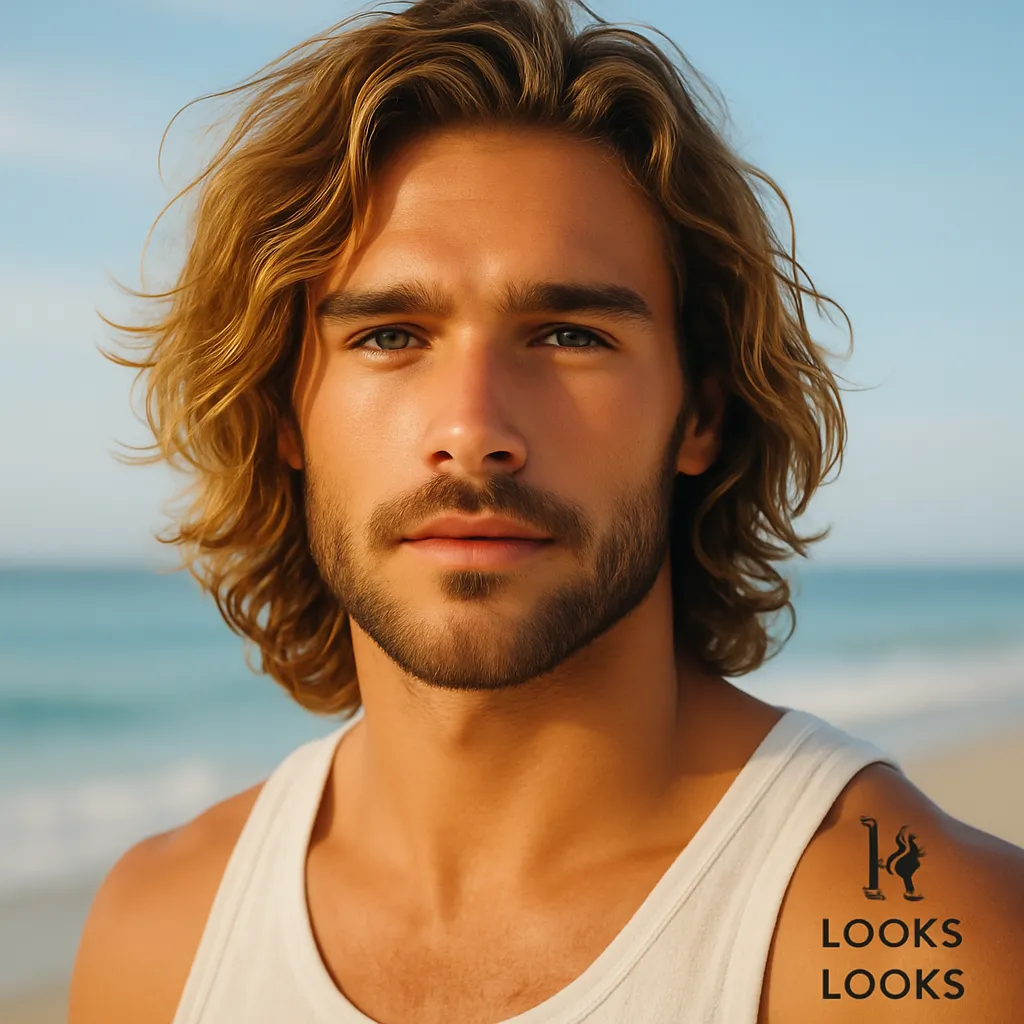Shoulder-Length Beach Hair