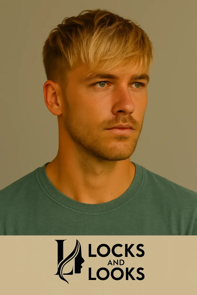 Tapered Blonde Fringe
