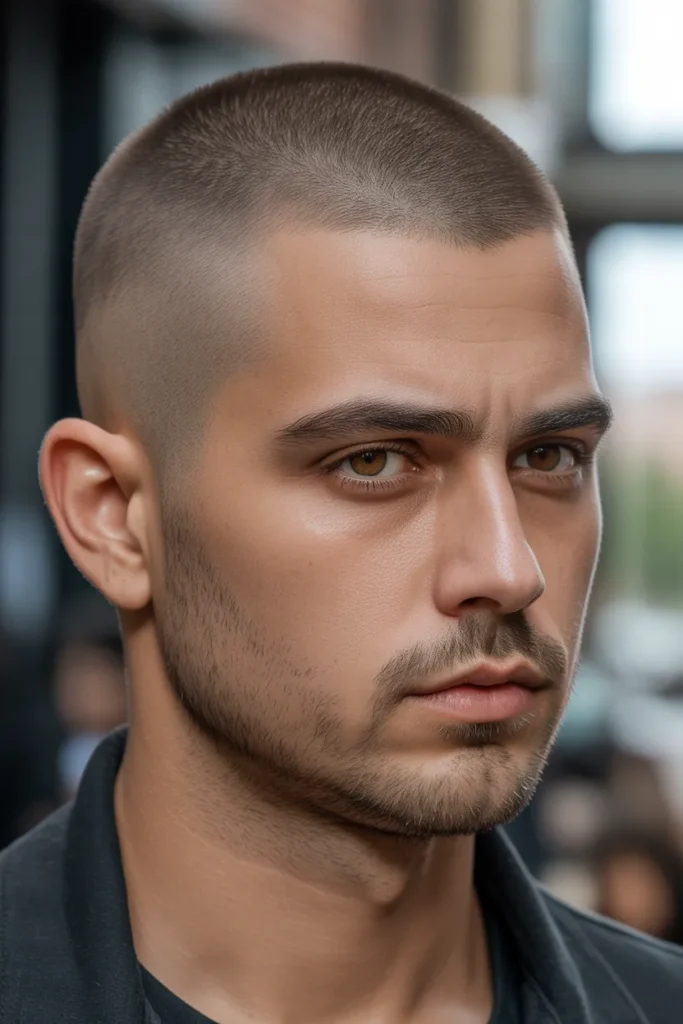 #3 Buzz with Natural Hairline