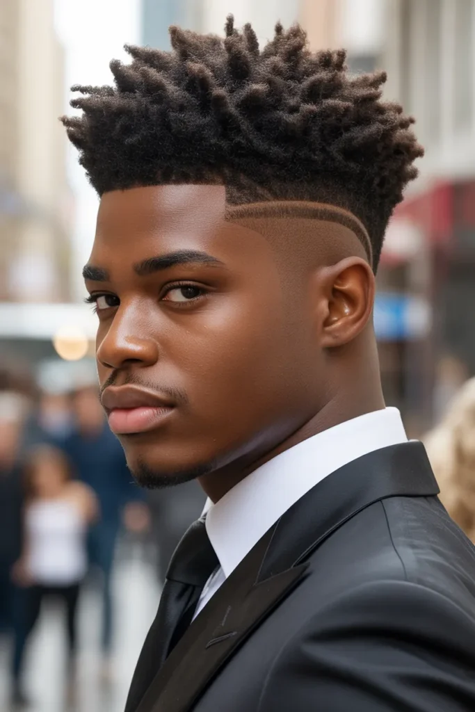 Afro Taper with Line-Up