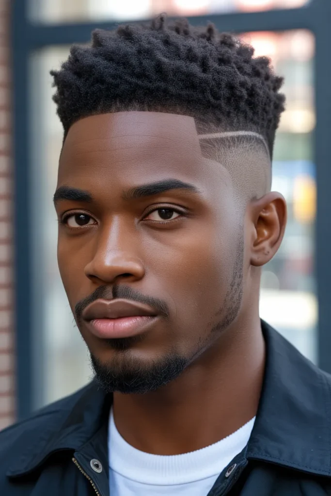 Afro Taper with Low Fade