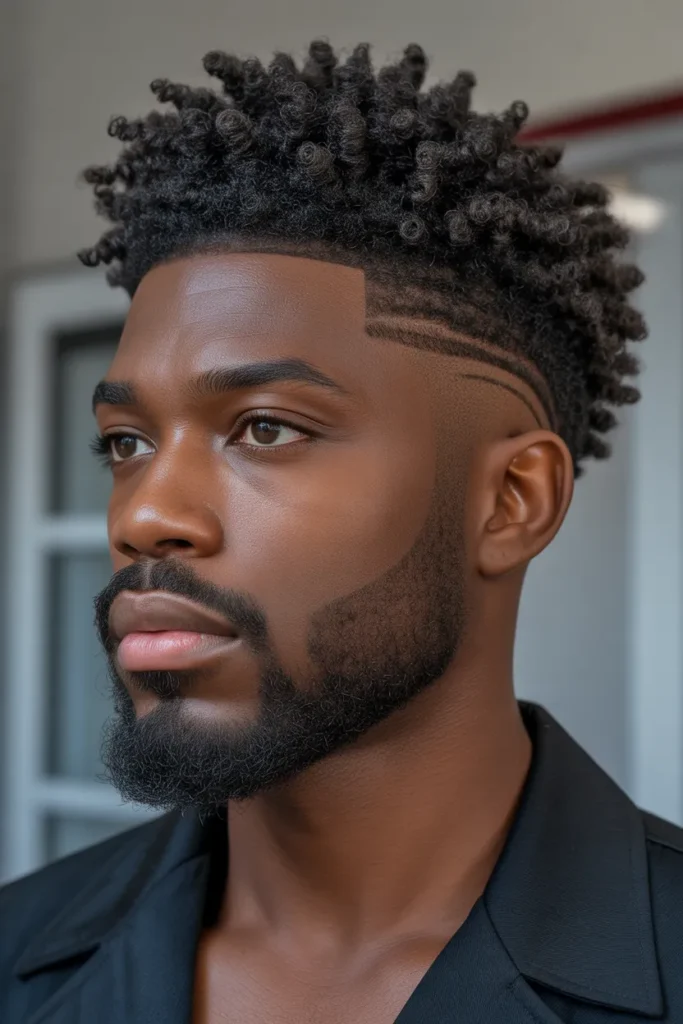 Afro-Textured Comb-Over