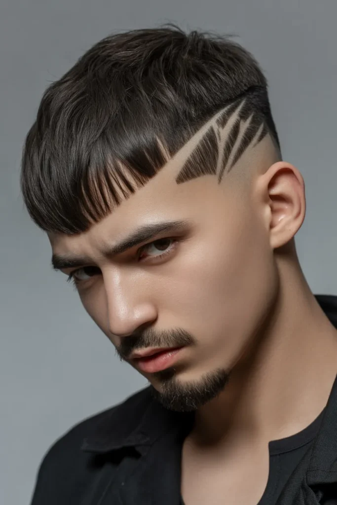 Asymmetrical Fringe with Design Fade