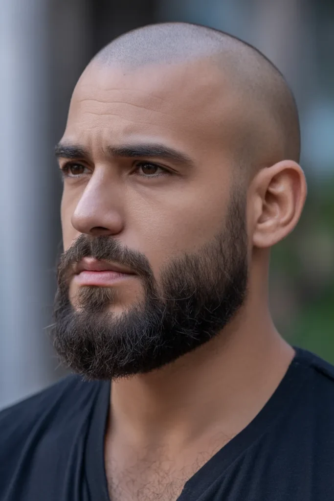 Bald Cut with Beard