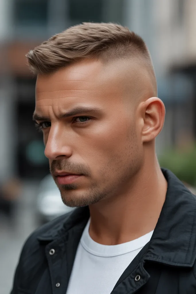 Bald Fade with Short Texture