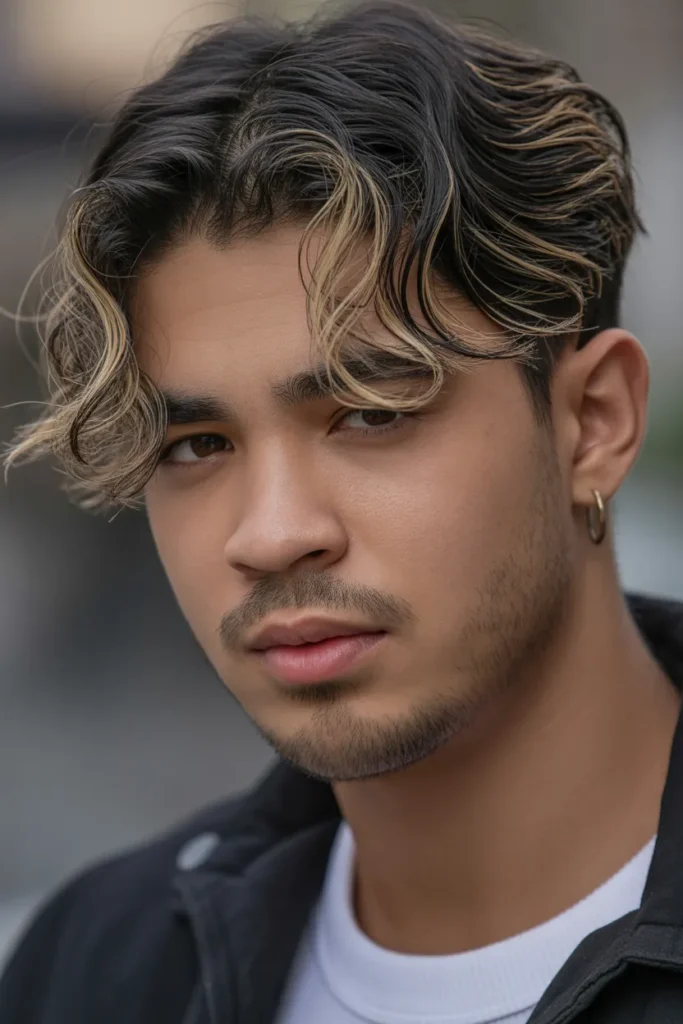 Blonde Highlights on Dark Hair