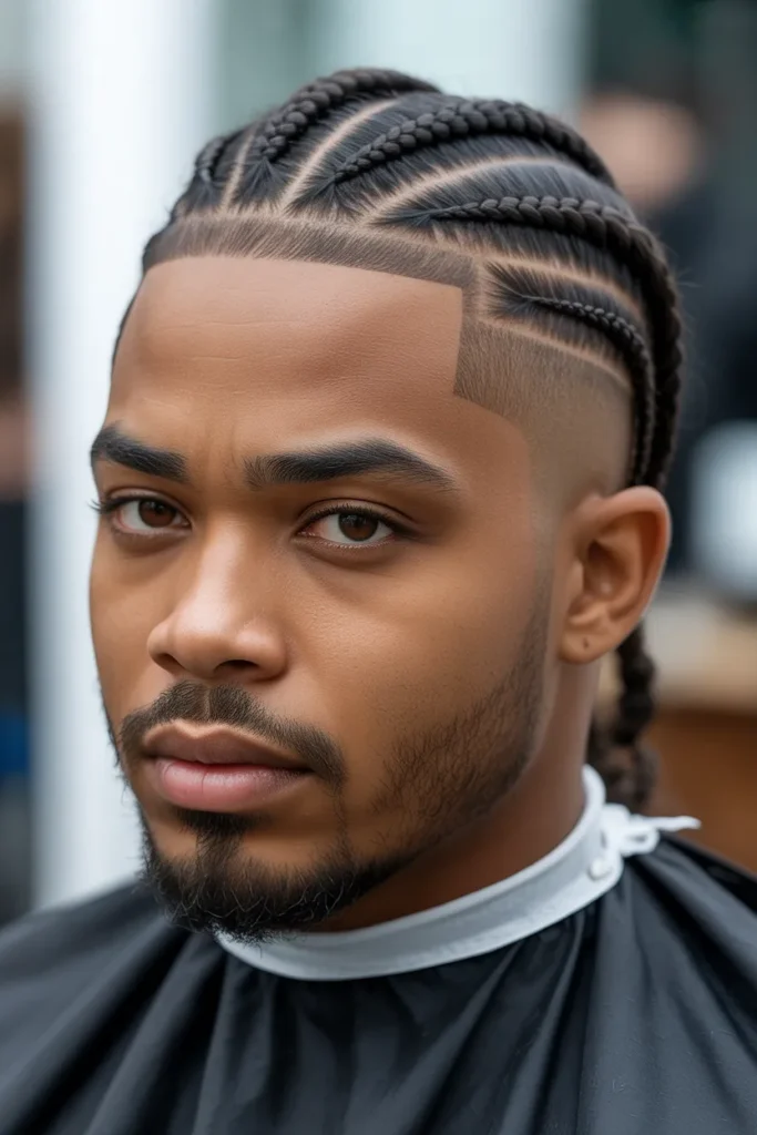 Box Braids with Line-Up