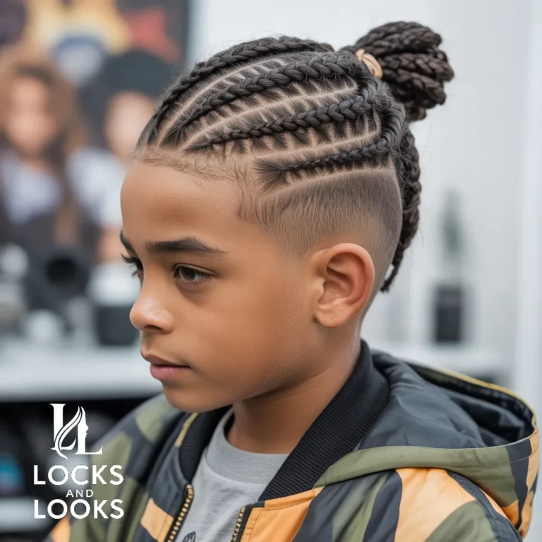 Braided Bun with Fade