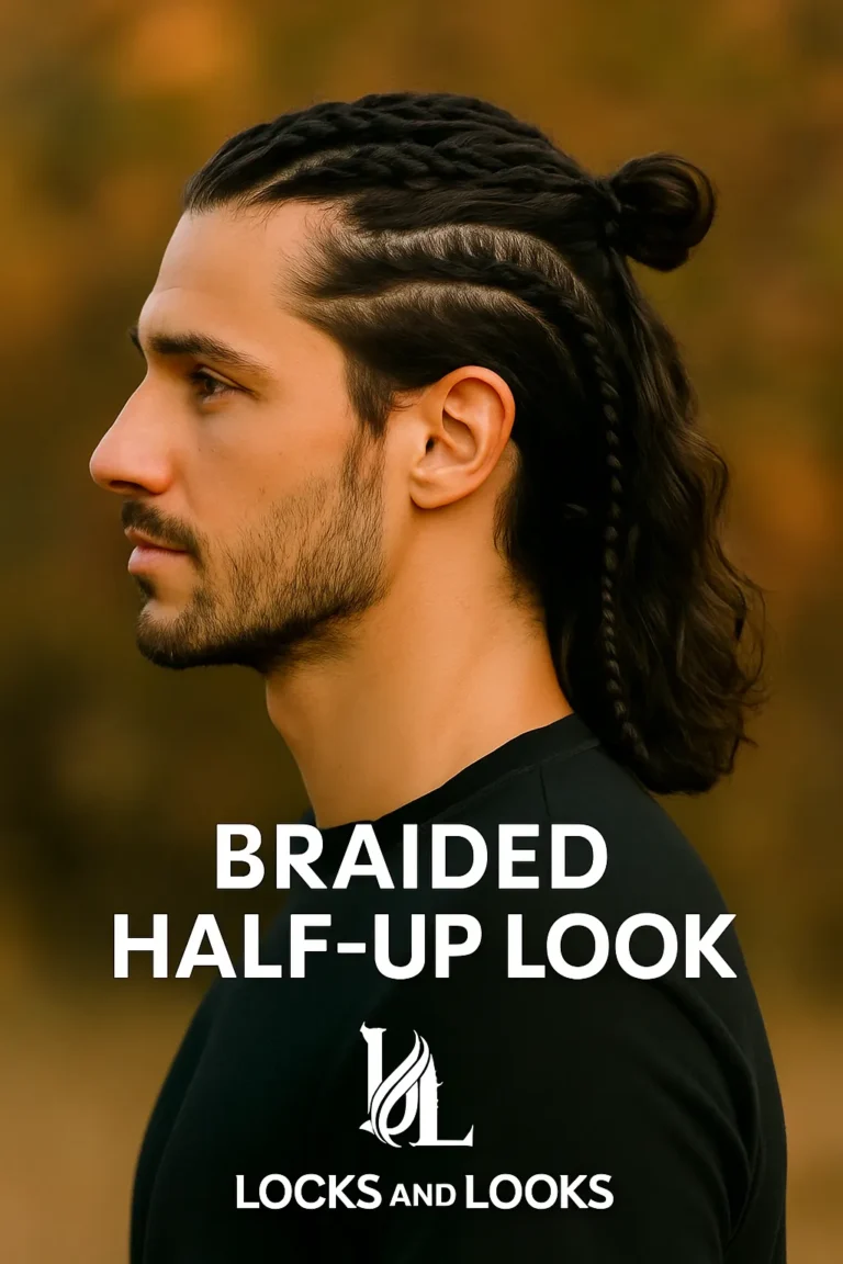 Braided Half-Up Look