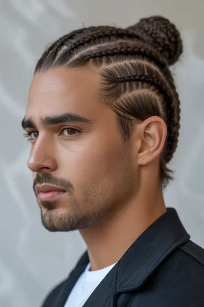 Braided Man Bun