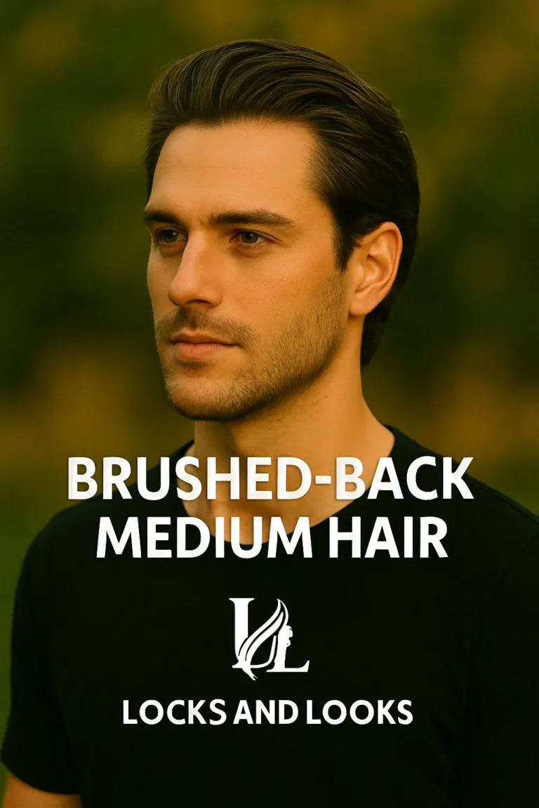 Brushed-Back Medium Hair