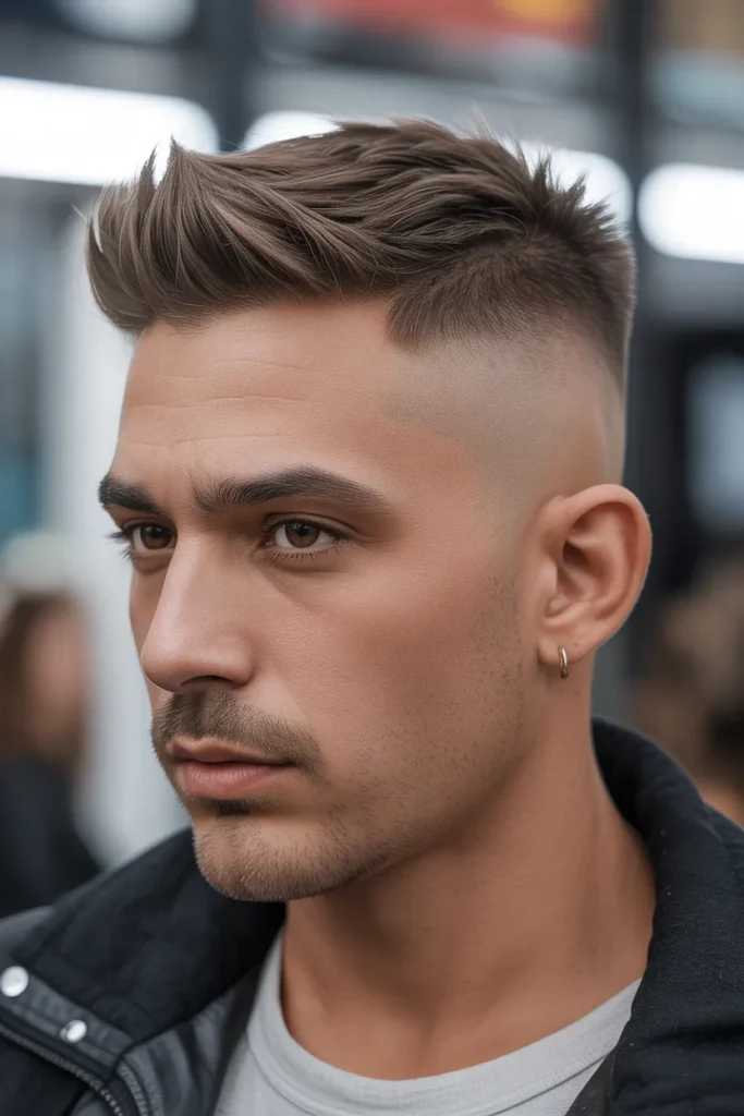 Burst Fade Faux Hawk