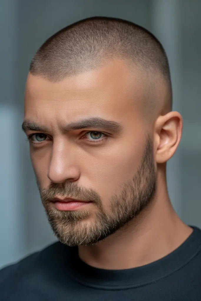 Buzz Cut with Beard Blend