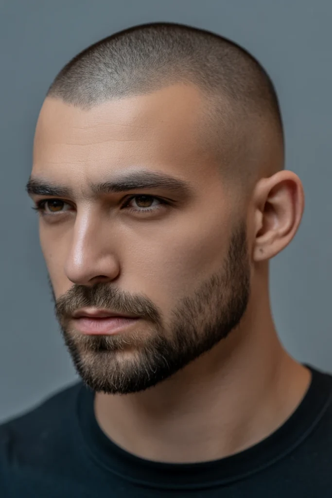 Buzz Cut with Beard Blend