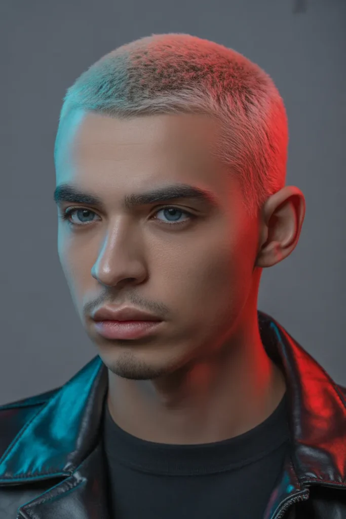 Buzz Cut with Color Pop