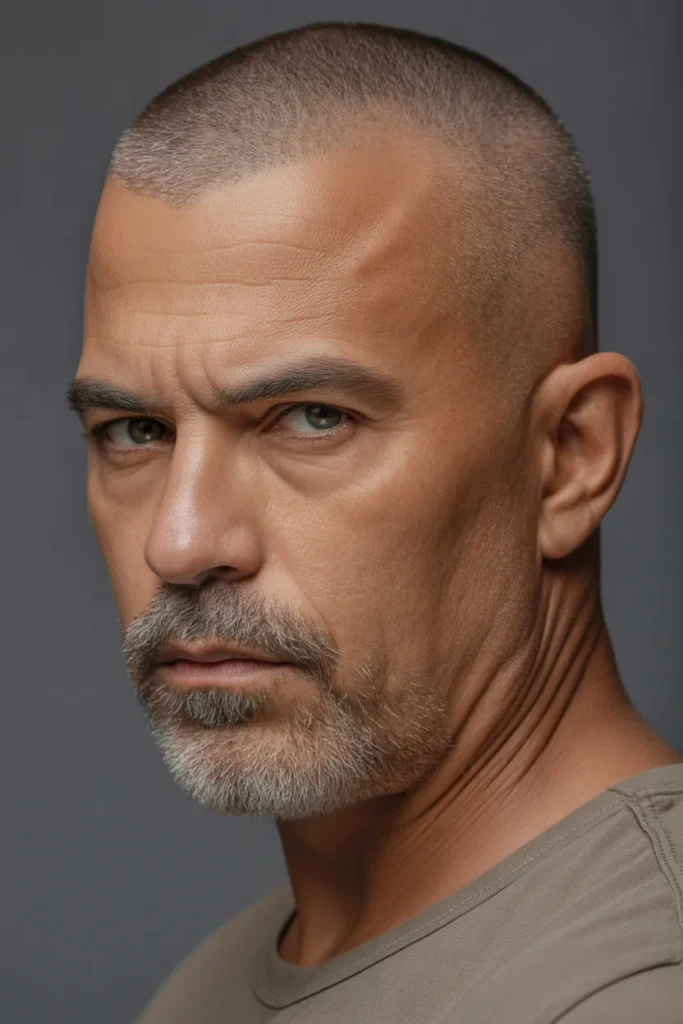 Buzz Cut with Faded Sides