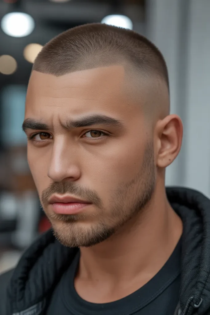 Buzz Cut with Low Skin Fade