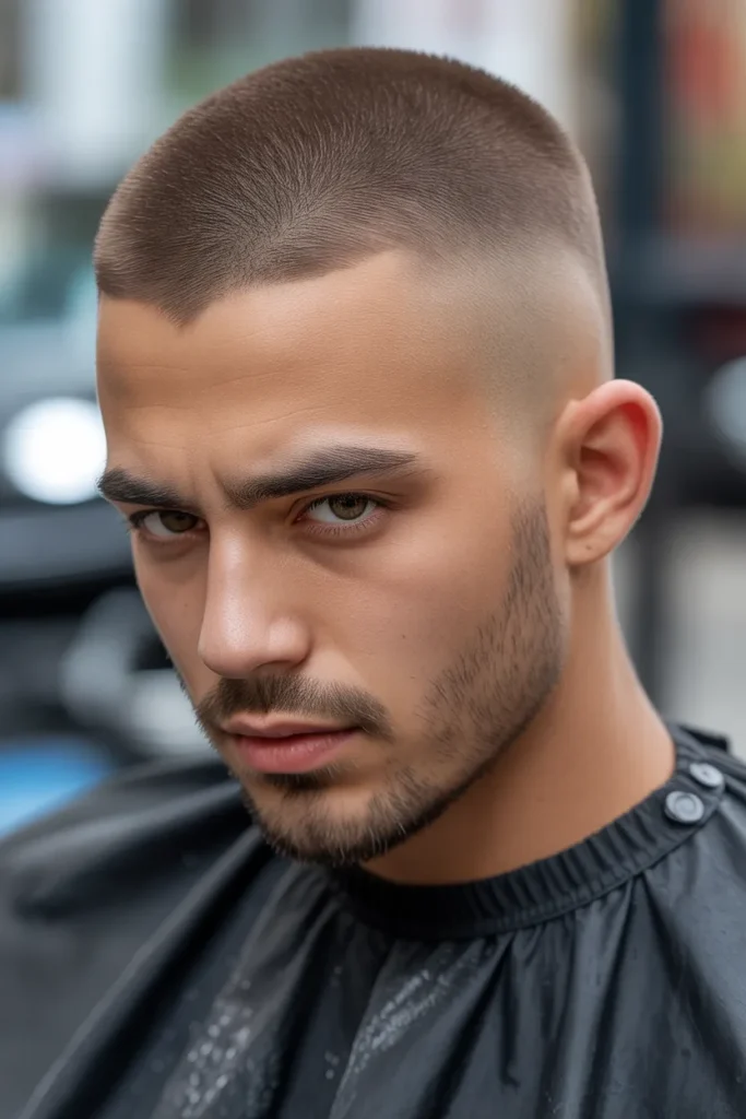 Buzz with High Taper Fade