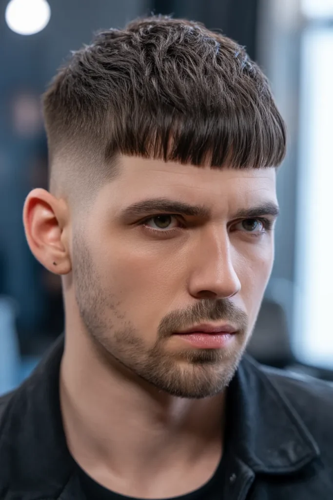 Caesar Cut with Texture