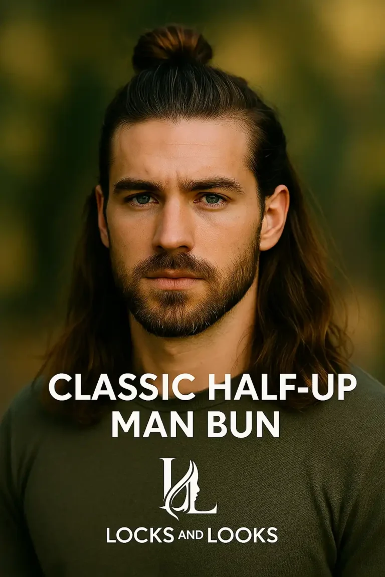 Classic Half-Up Man Bun