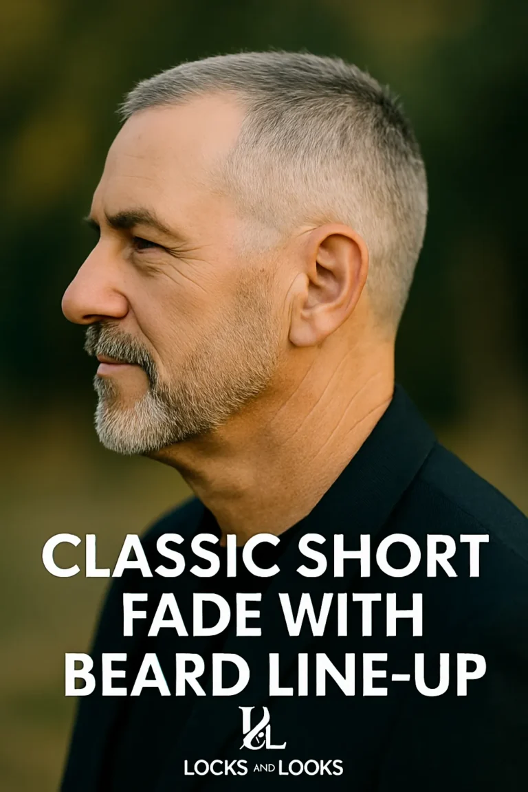 Classic Short Fade with Beard Line-Up
