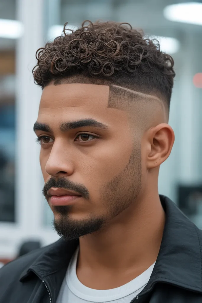 Clean Curly Fade