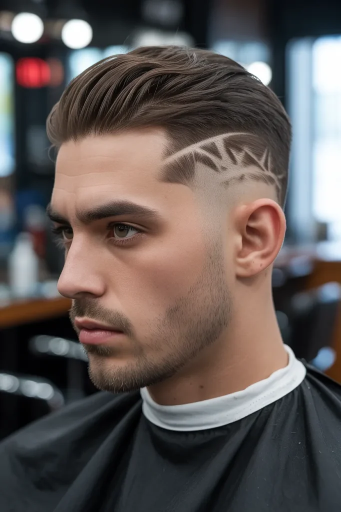 Comb-Over with Design Line