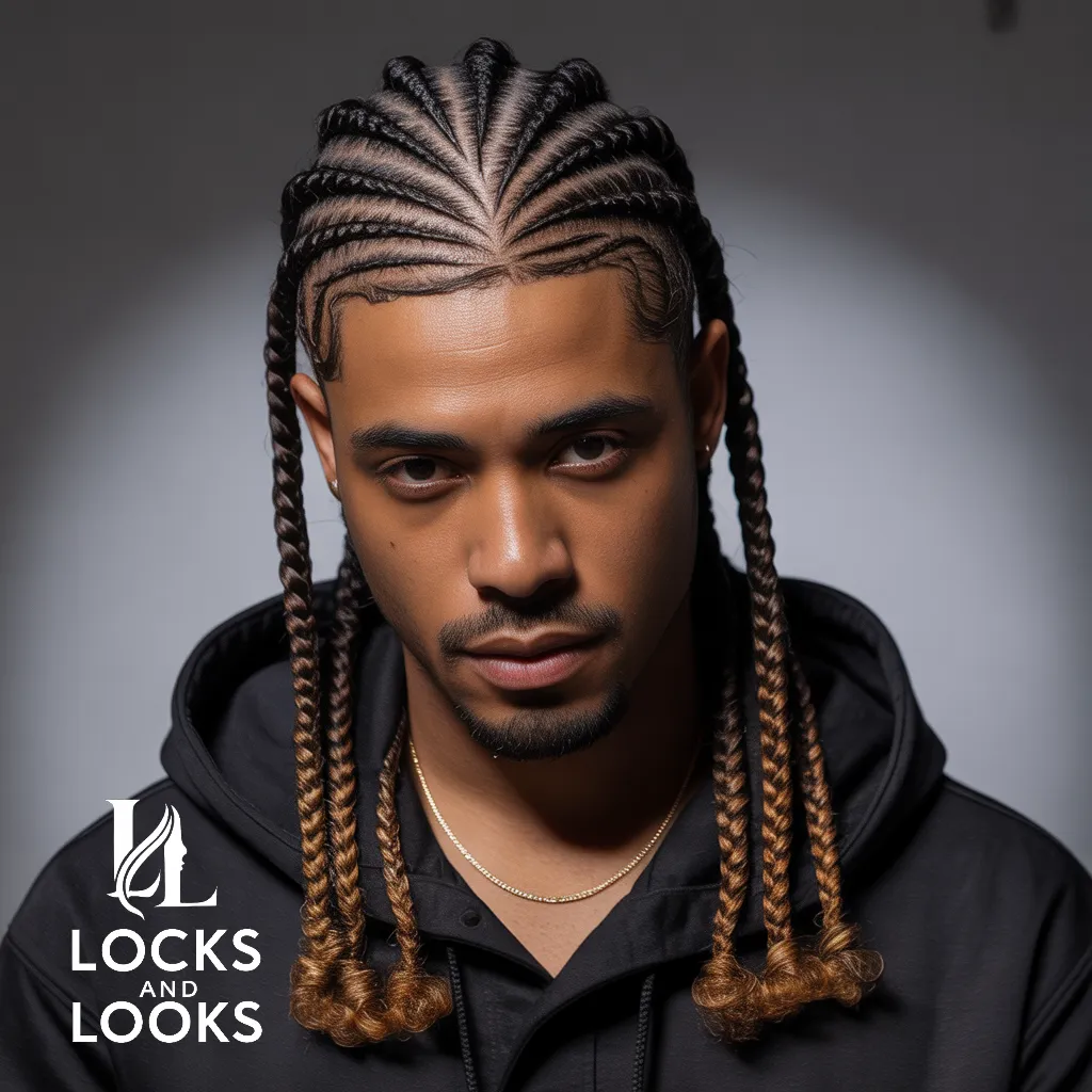 Cornrows with Designs