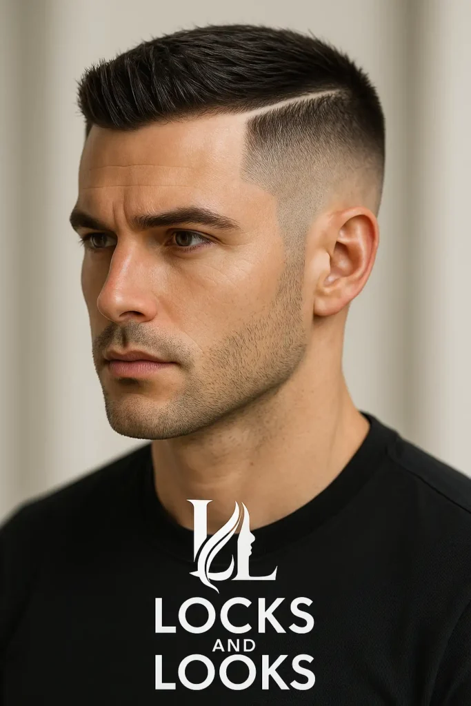 Crew Cut with Hard Part