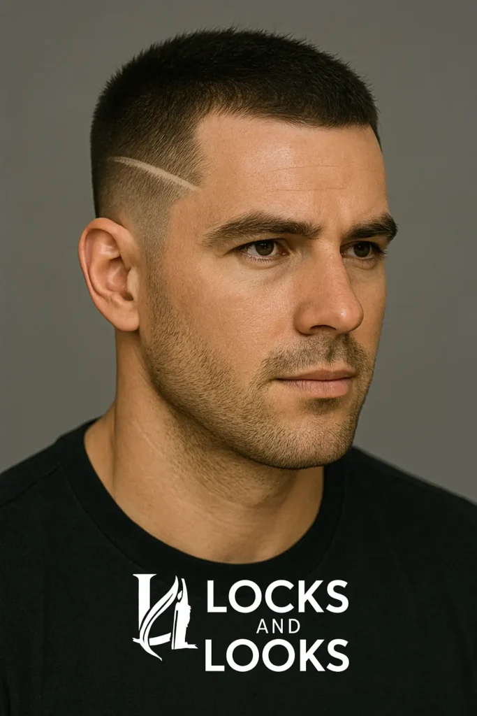 Crew Cut with Surgical Line