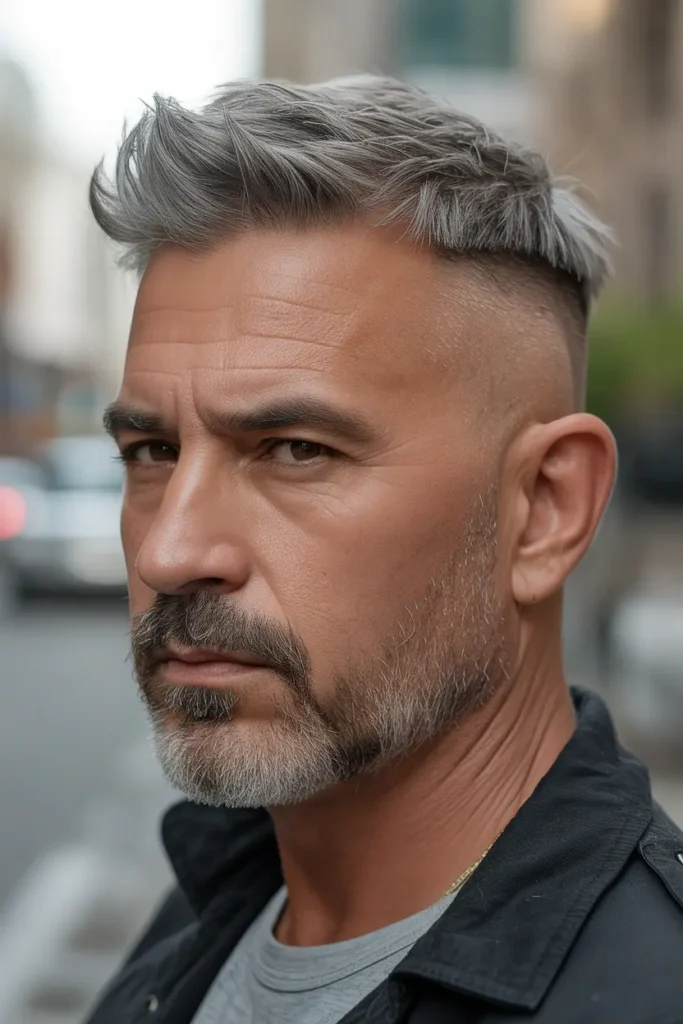 Cropped Shag with Beard Fade