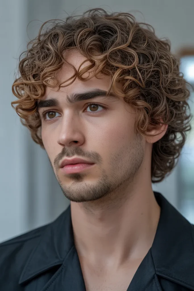 Curly Bowl Cut