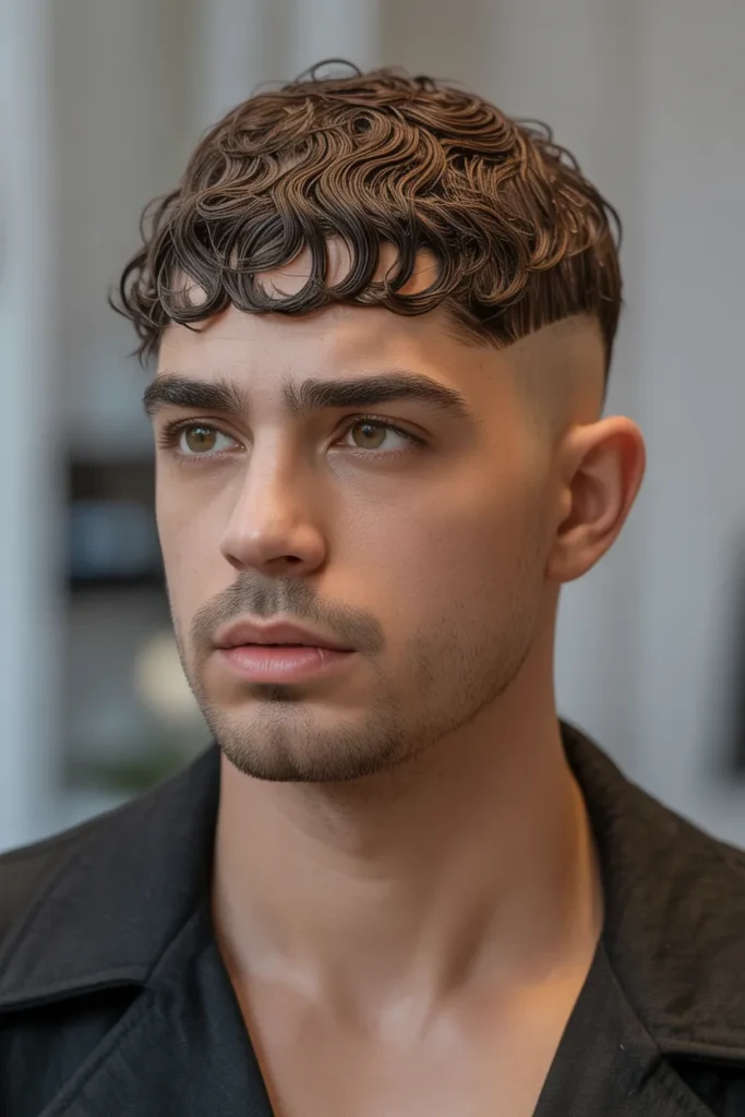 Curly Caesar Cut