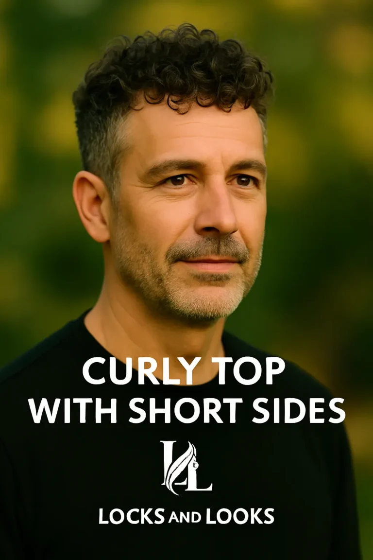 Curly Top with Short Sides