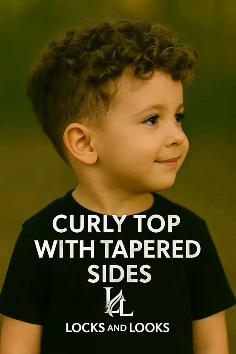 Curly Top with Tapered Sides
