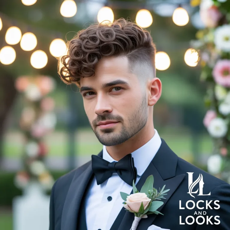 Curly Top with Tapered Sides