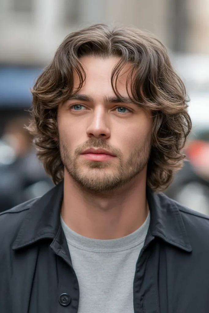 Curtain Bangs with Middle Part