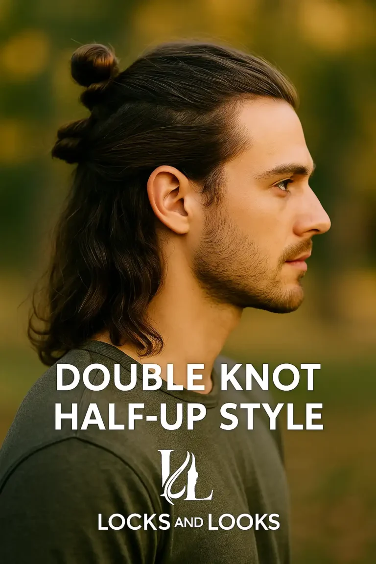 Double Knot Half-Up Style